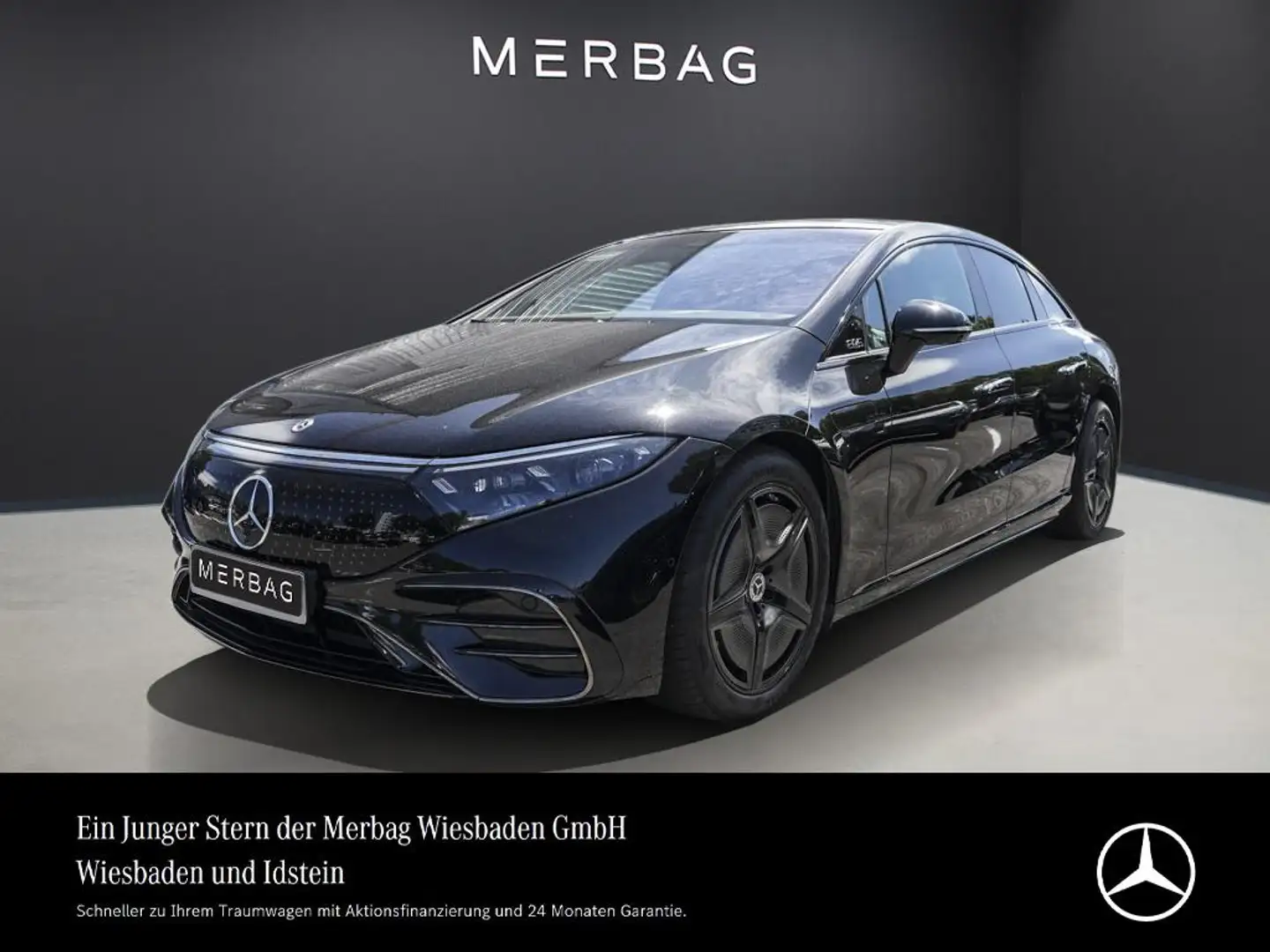 Mercedes-Benz EQS AMG-LINE PANO AHK SITZKL. MASSAGE HUD Negru - 1