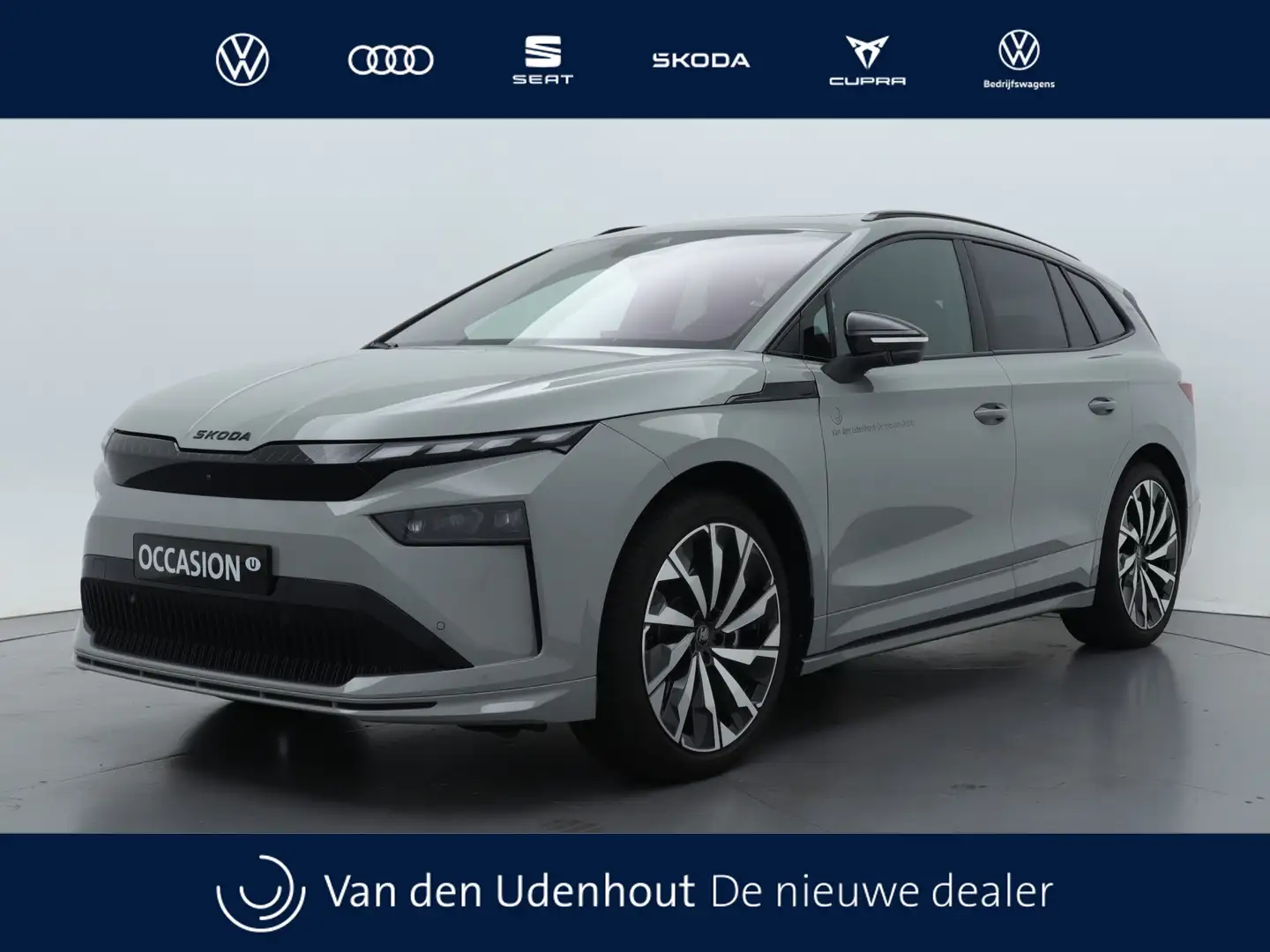 Skoda Enyaq 85 Sportline / Demonstratievoertuig Grijs - 1