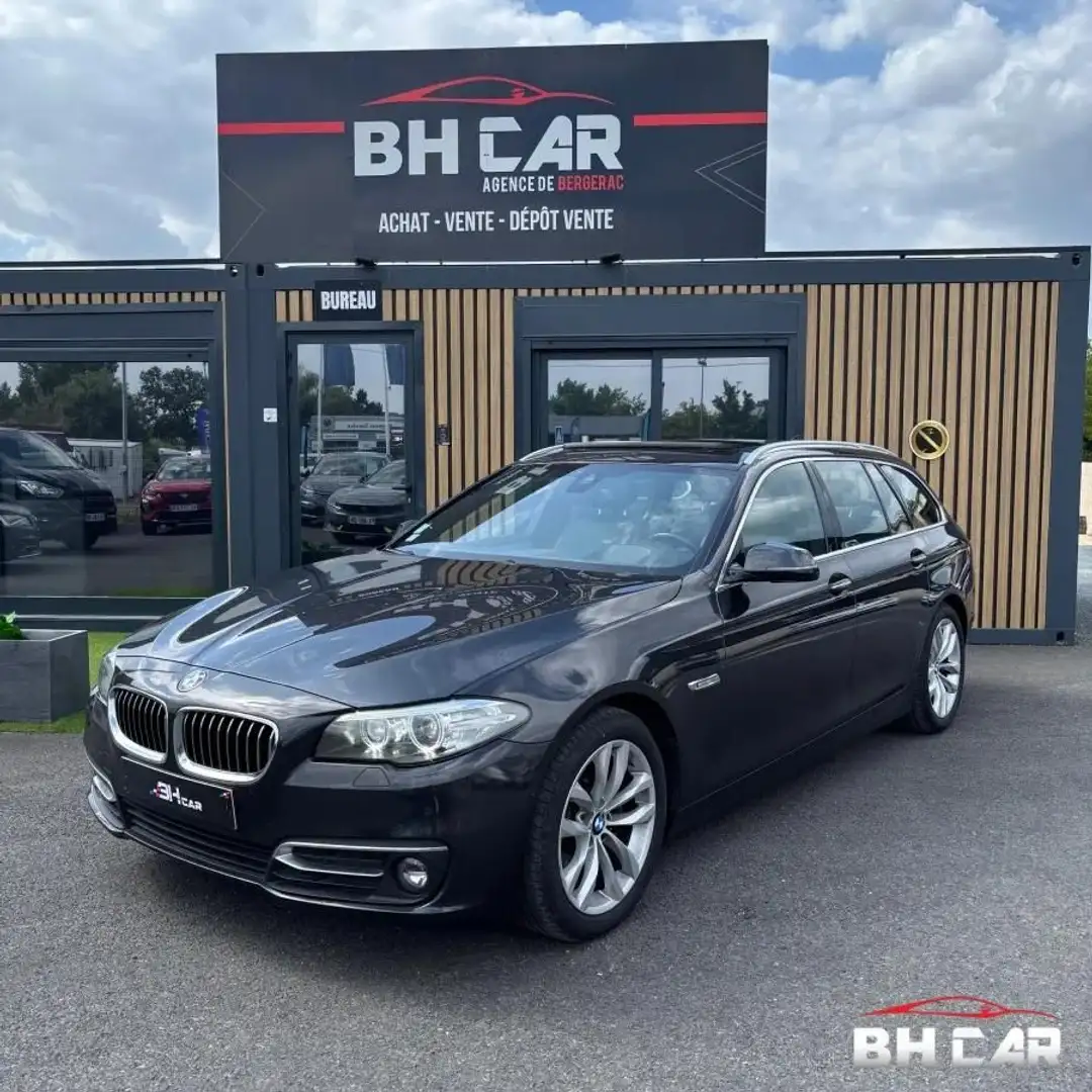 BMW 520 TOURING 2.0 520 D 190 LUXURY XDRIVE BVA Gris - 1