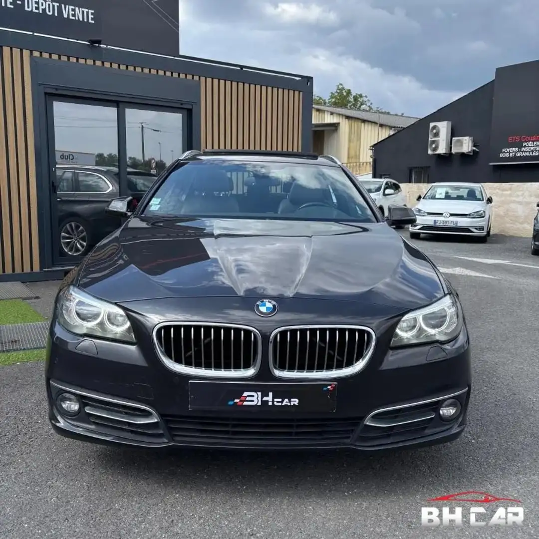 BMW 520 TOURING 2.0 520 D 190 LUXURY XDRIVE BVA Gris - 2