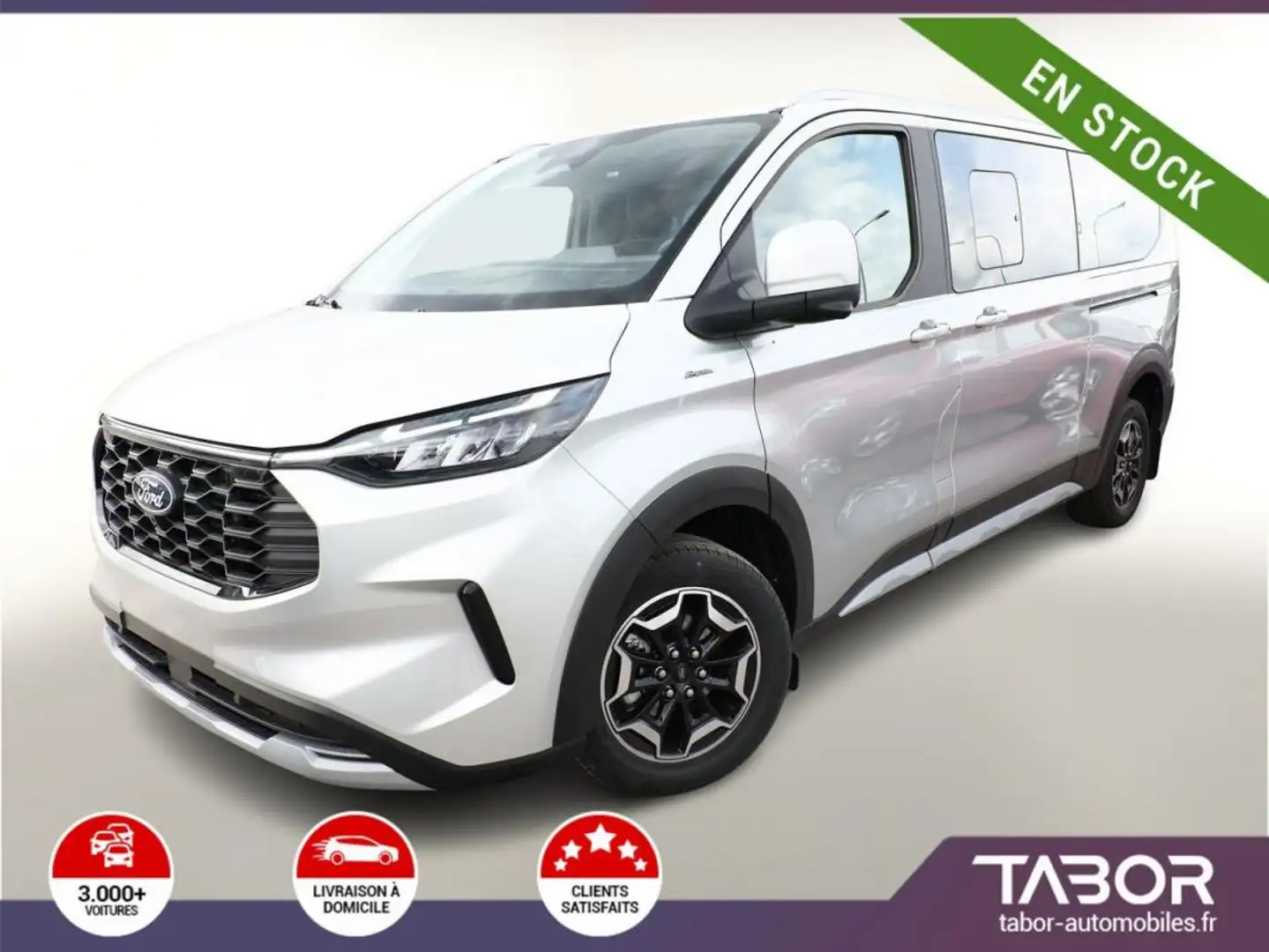 Ford Tourneo Custom TDCi 170 Aut Active 320L2 Argent - 1