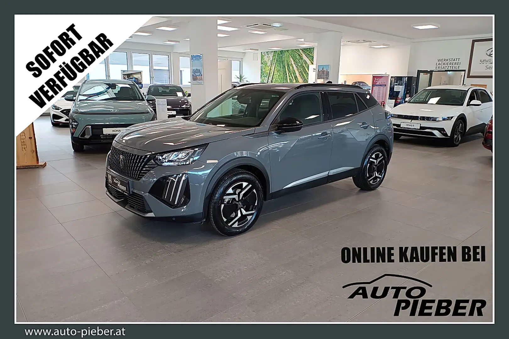 Peugeot 2008 BlueHDi 130 S&S Allure EAT8 *AHK*LED*SHZ*Tempomat* Grau - 1