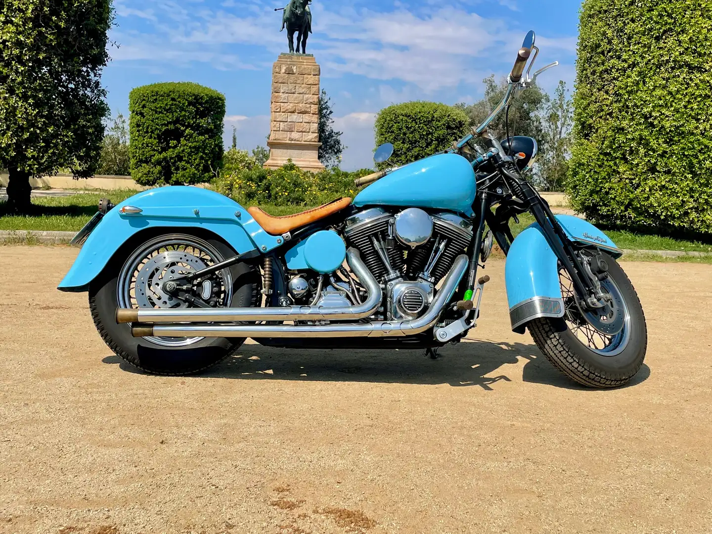 Harley-Davidson Heritage Springer FXSTS Springer Softail Azul - 2
