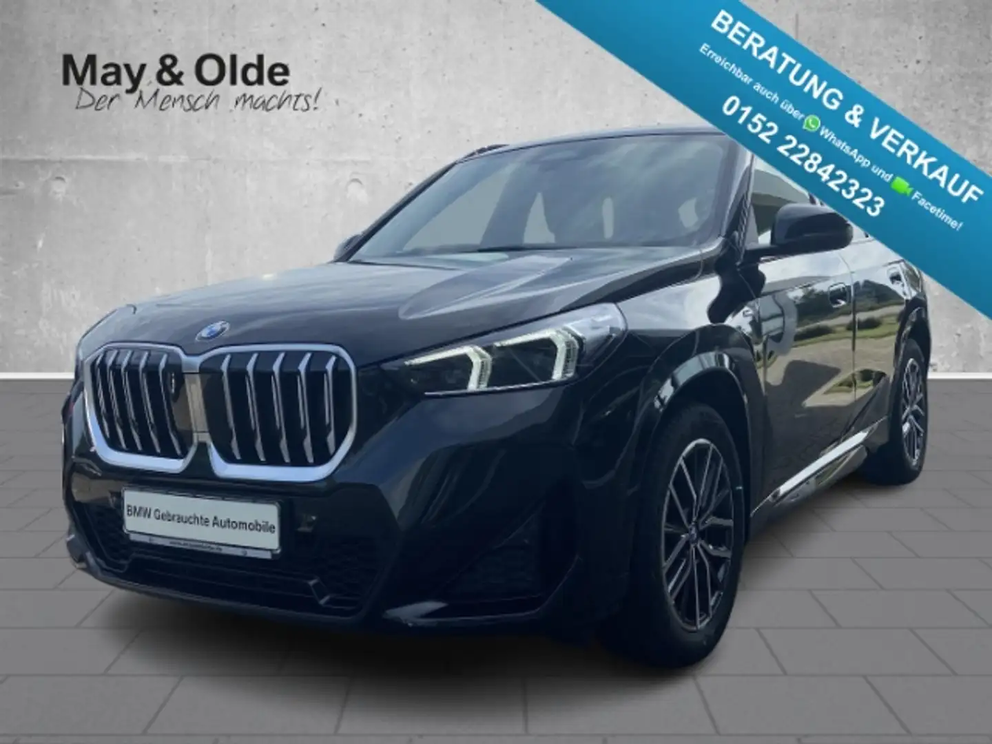 BMW X1 sDrive18i M Sport AHK Pano Navi LED FLA DAB Schwarz - 1