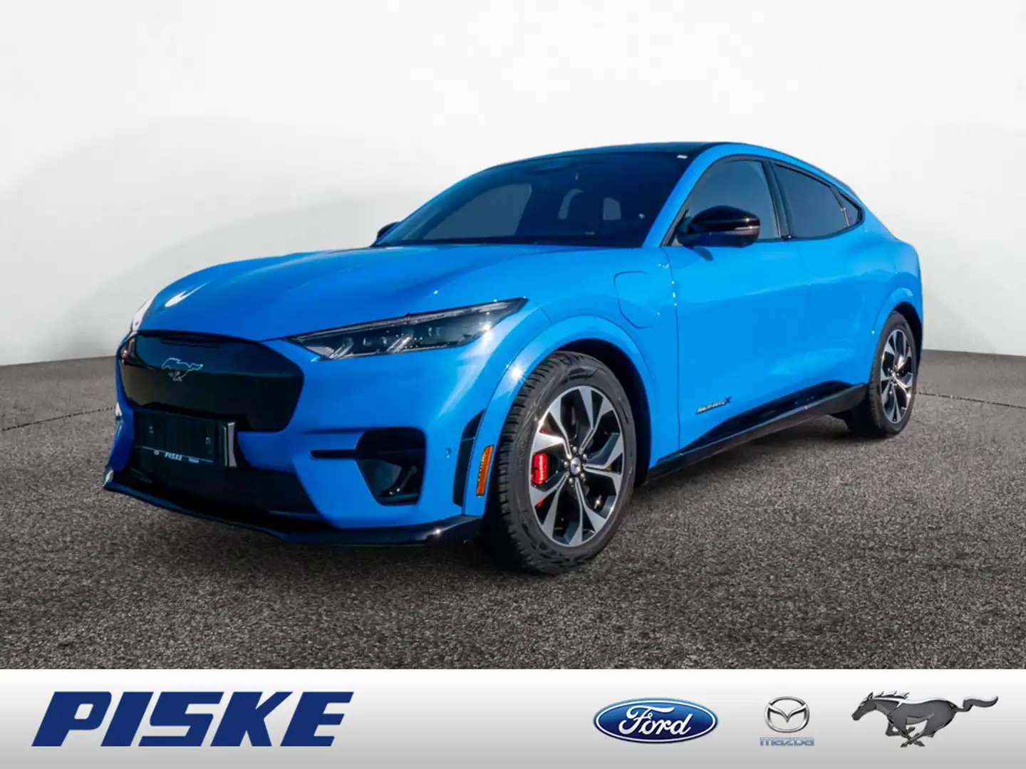 Ford Mustang MACH-E GT Extended Range+WKR Panorama Blauw - 1