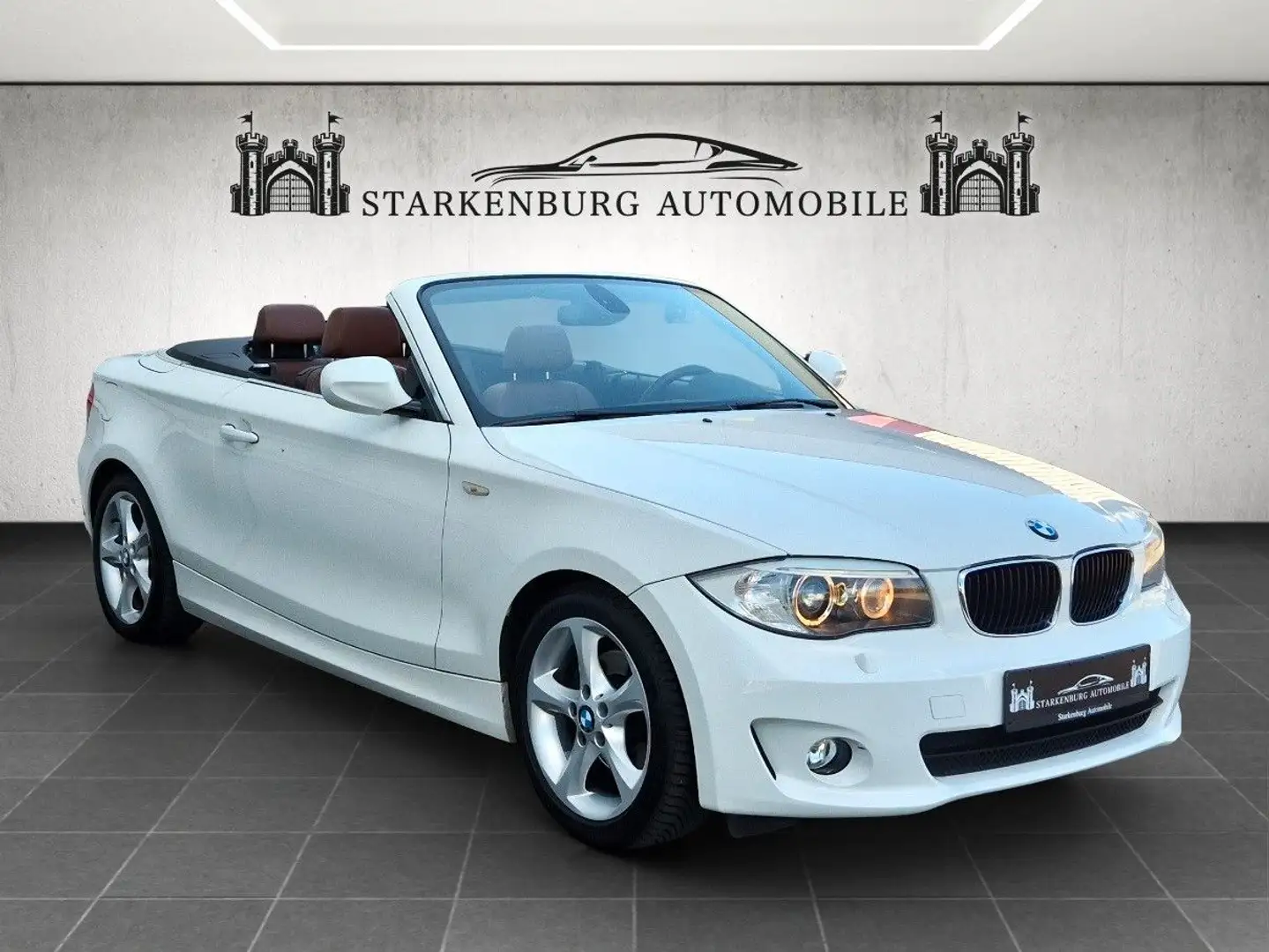 BMW 120 i Cabrio/Automatik/Advantage/Xenon/Leder/Pdc Blanc - 1