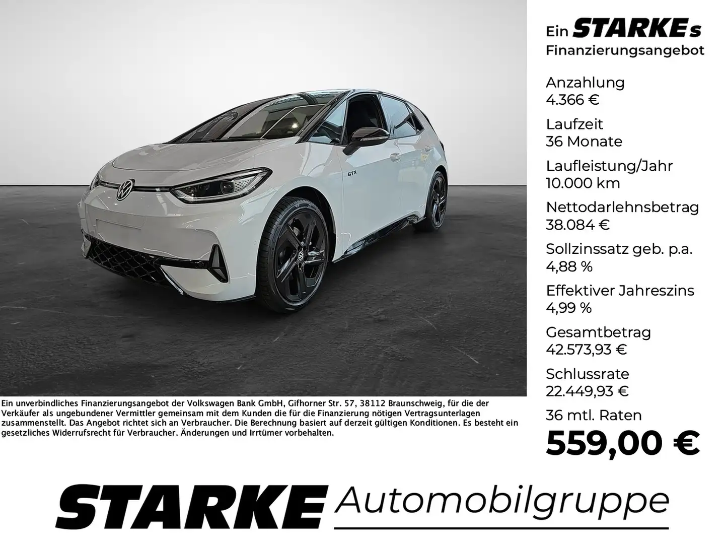 Volkswagen ID.3 GTX Blanc - 1