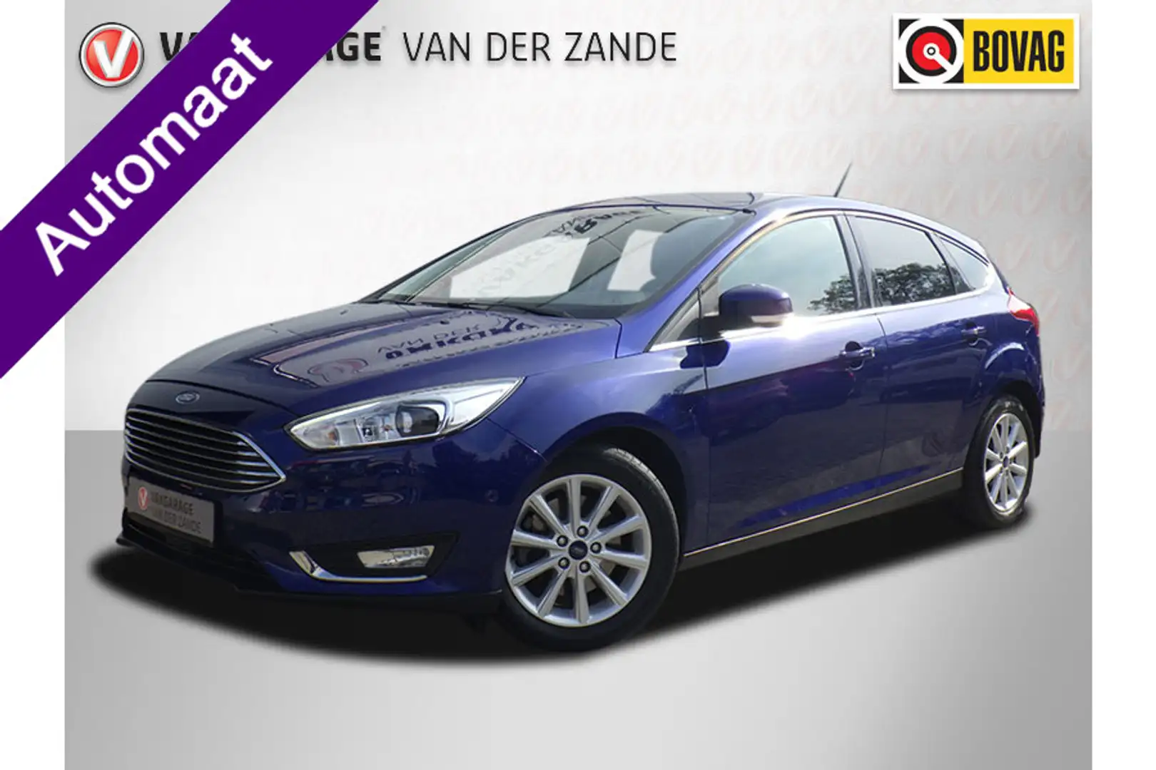 Ford Focus 1.5 AUT 180PK Titanium Edition, Camera, Zeer Compl Blauw - 1