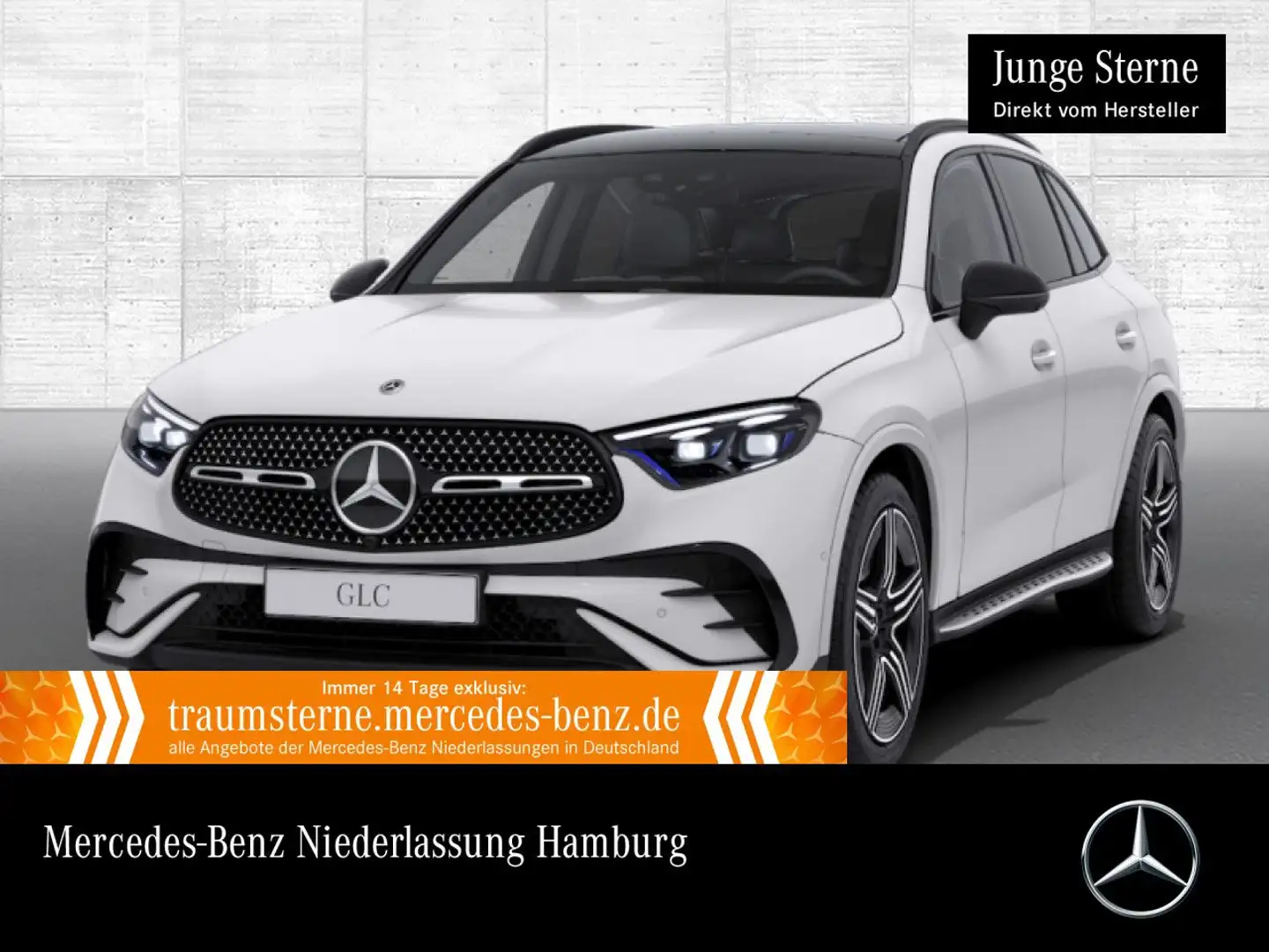 Mercedes-Benz GLC 220 d 4M AMG+NIGHT+PANO+360+AHK+BURMESTER+9G Weiß - 1