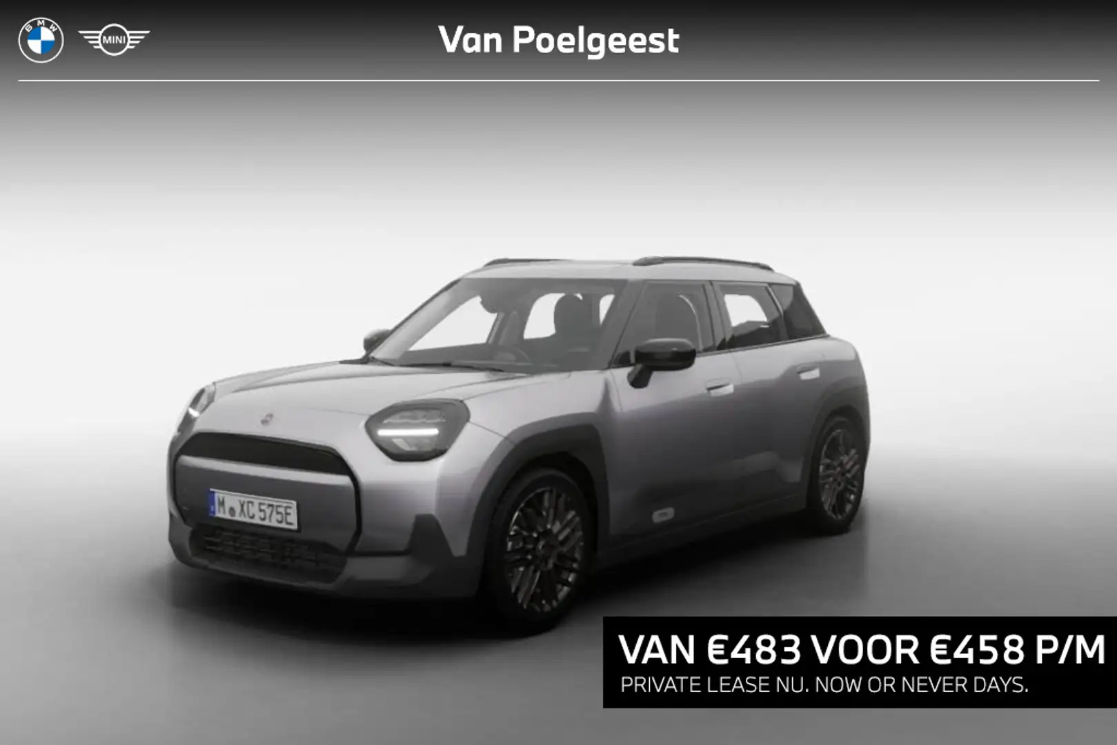 MINI Aceman E Essential XS | Now or Never Days Zilver - 1
