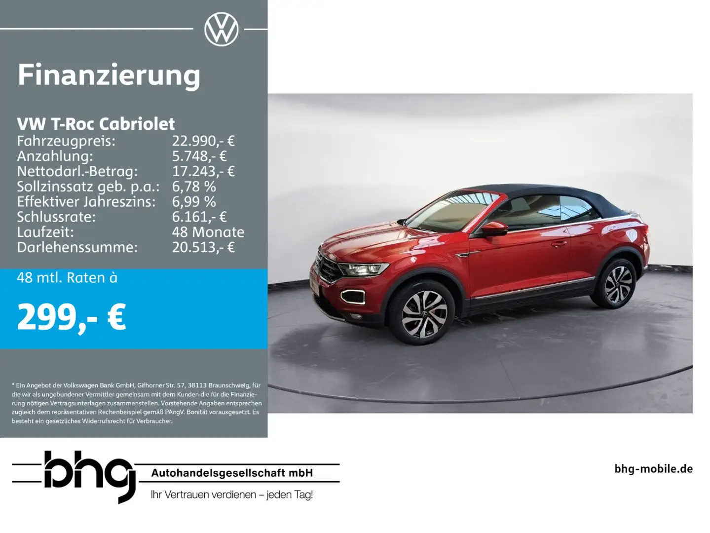 Volkswagen T-Roc 1.5 TSI OPF DSG ACTIVE *NAVI*ACC Rot - 1