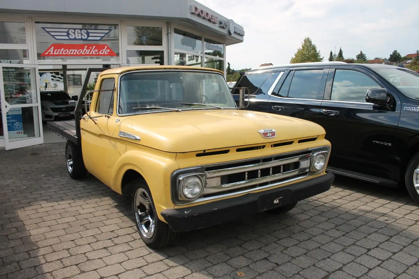 Ford F 100 V8 4-Gang Schalter Flatbed H-Kennzeichen Amarillo - 1