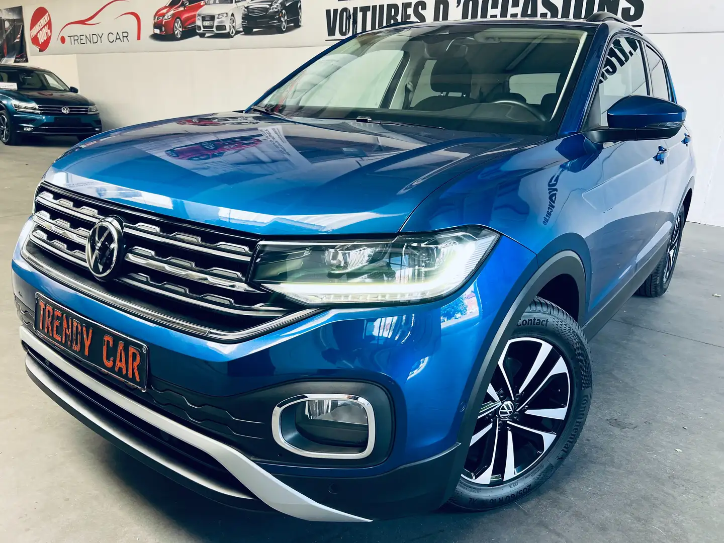 Volkswagen T-Cross 1.0 TSI UNITED+ CARPLAY+CAMERA+CARNET+TVA+GARANTIE Bleu - 1