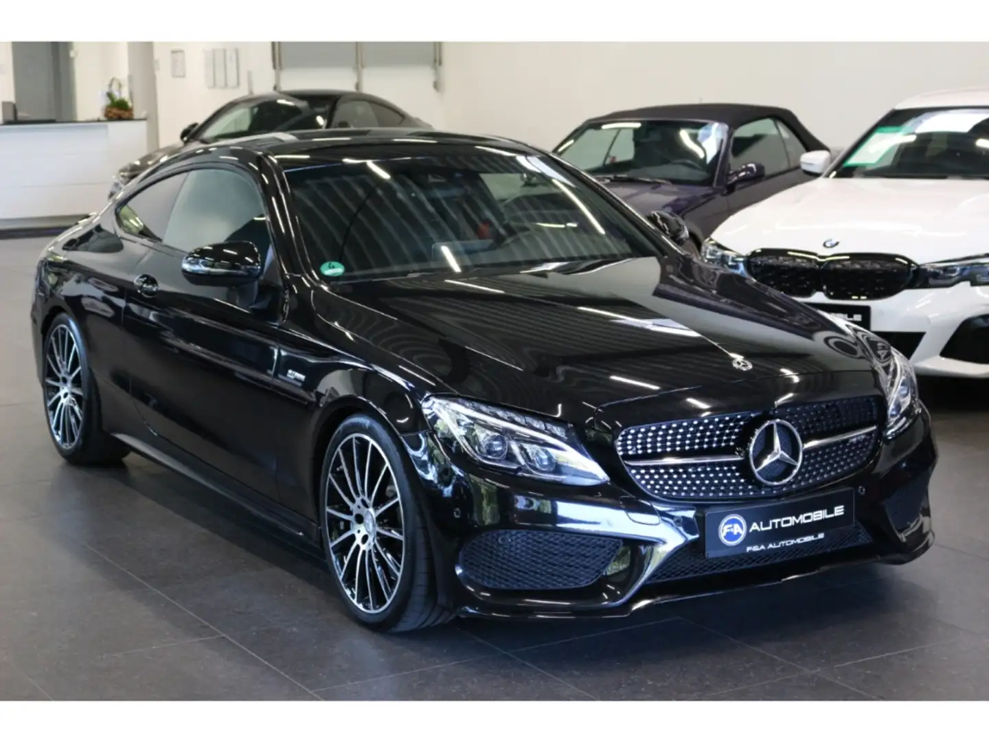 Mercedes-Benz C 43 AMG Coupe 4Matic*RideControl.*Finanz.ab 4,49% Fekete - 2