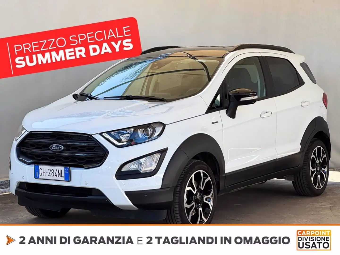 Ford EcoSport 1.0 ecoboost active s&s 125cv Biały - 1
