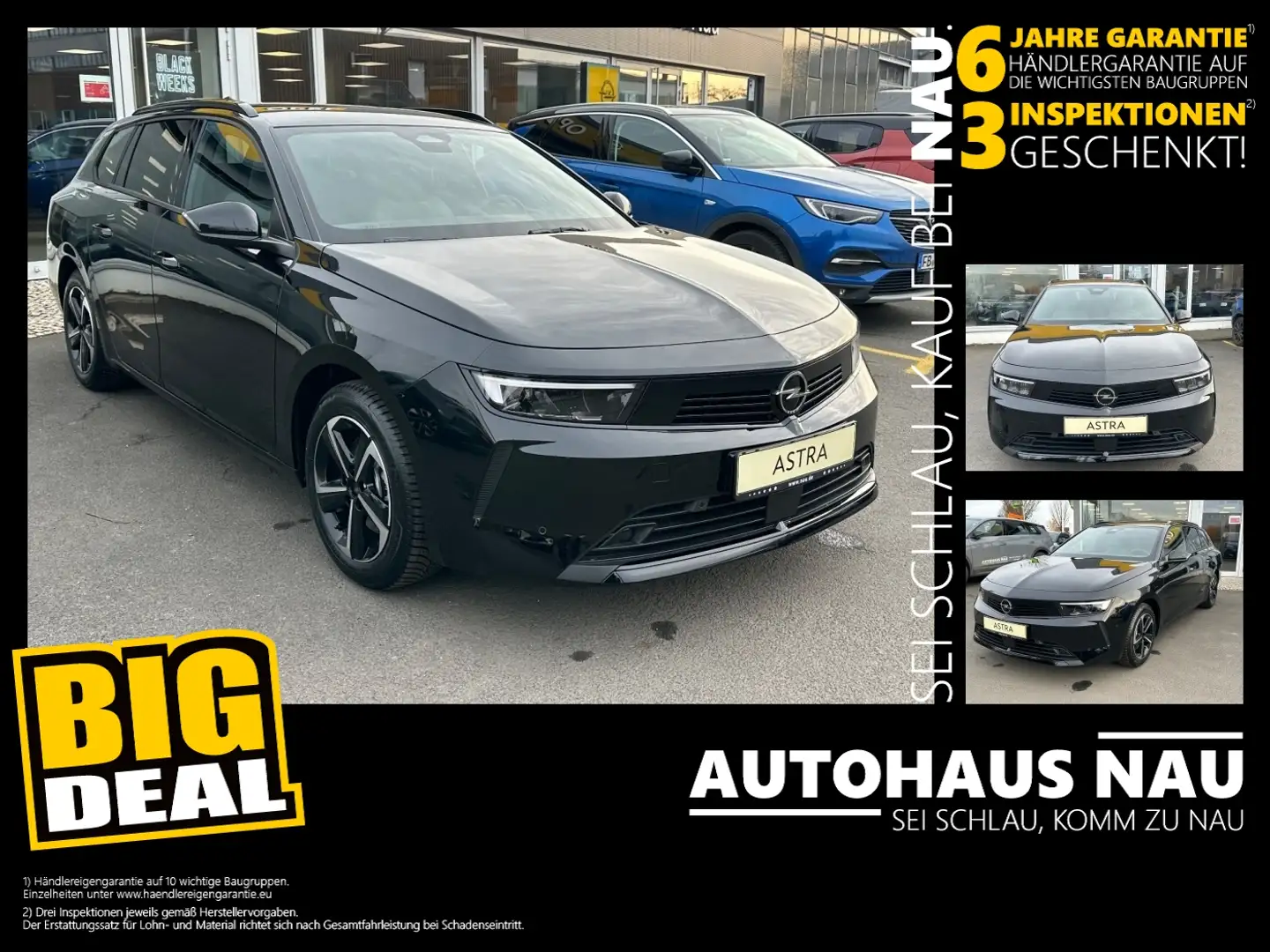Opel Astra L Sports Tourer 1.2 Turbo Edition LED+SHZ Schwarz - 1