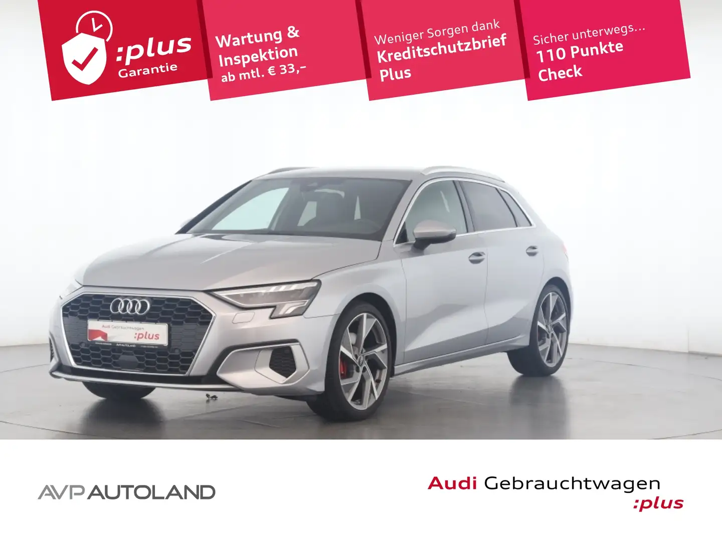 Audi A3 Sportback 35 TFSI advanced S line MMI NAVI+ Plateado - 1