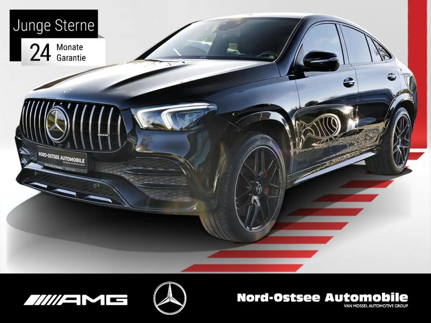 Mercedes-Benz GLE 53 AMG 4M+ DISTRO STHZG PANO HUD AHK 360° Noir - 1