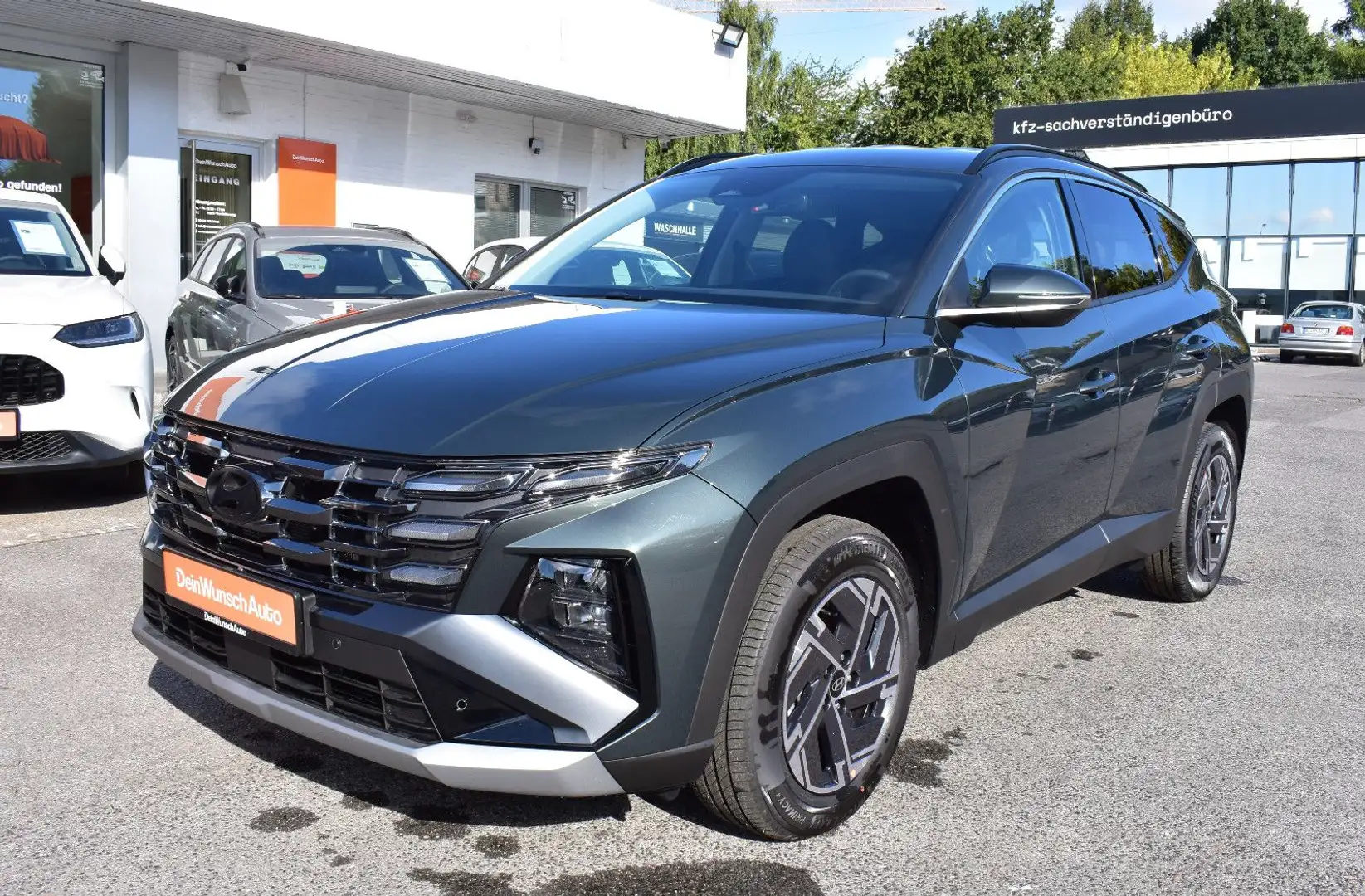 Hyundai TUCSON Hybrid 215 PS Navi SHZ Krell eHK SOFORT Grün - 1