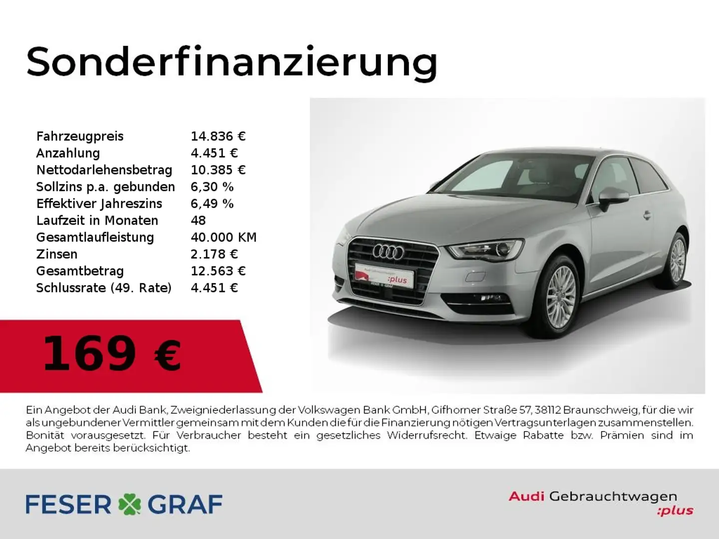Audi A3 Ambiente 1.4 TFSI Navi,Xenon,PDC Argento - 1