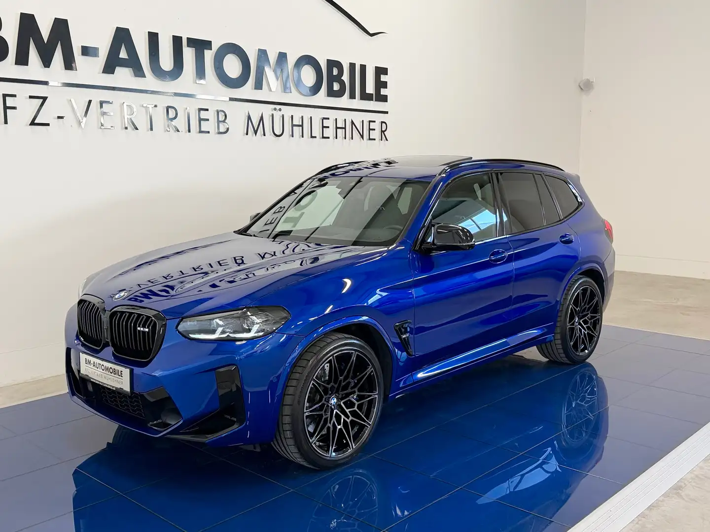 BMW X3 M X3 M Competition,MarinaBayBlue,Panorama,H&K,AHK, Blau - 2