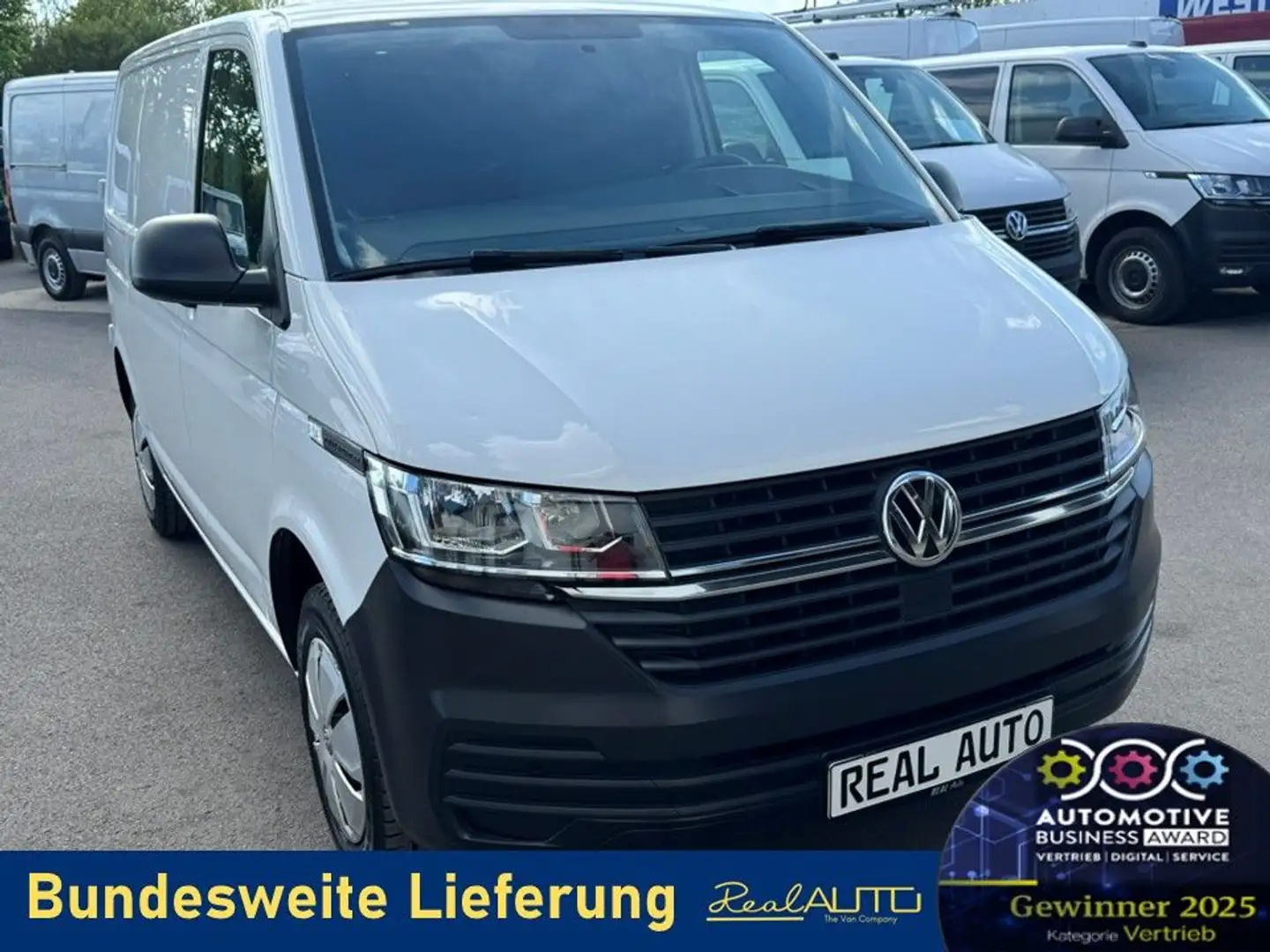 Volkswagen T6 Transporter 6.1 Kasten 2.0TDI DSG Klima*PDC Wit - 1