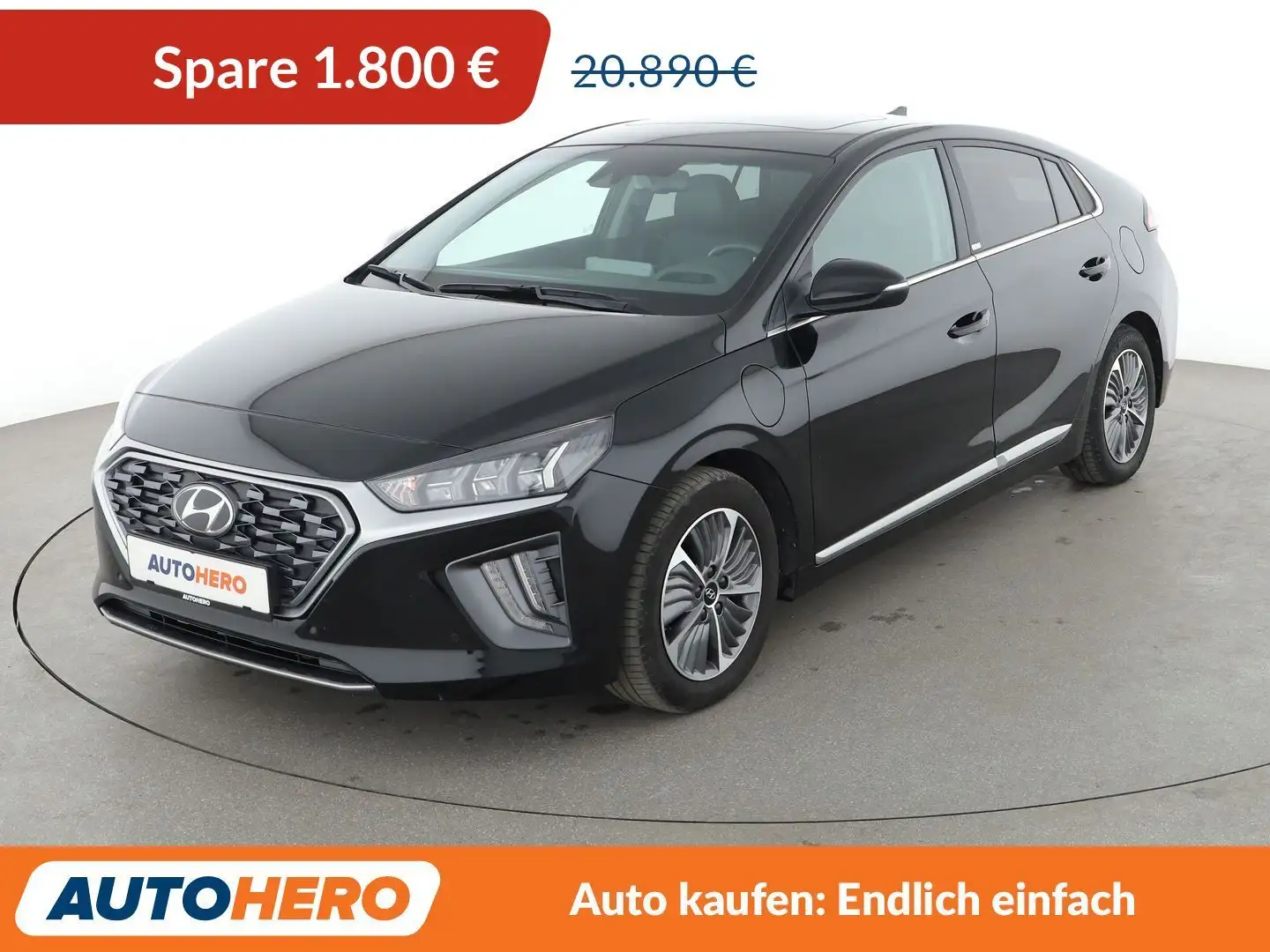 Hyundai IONIQ 1.6 Plug-in Hybrid Prime Aut.*NAVI*ACC*PDC* Schwarz - 1