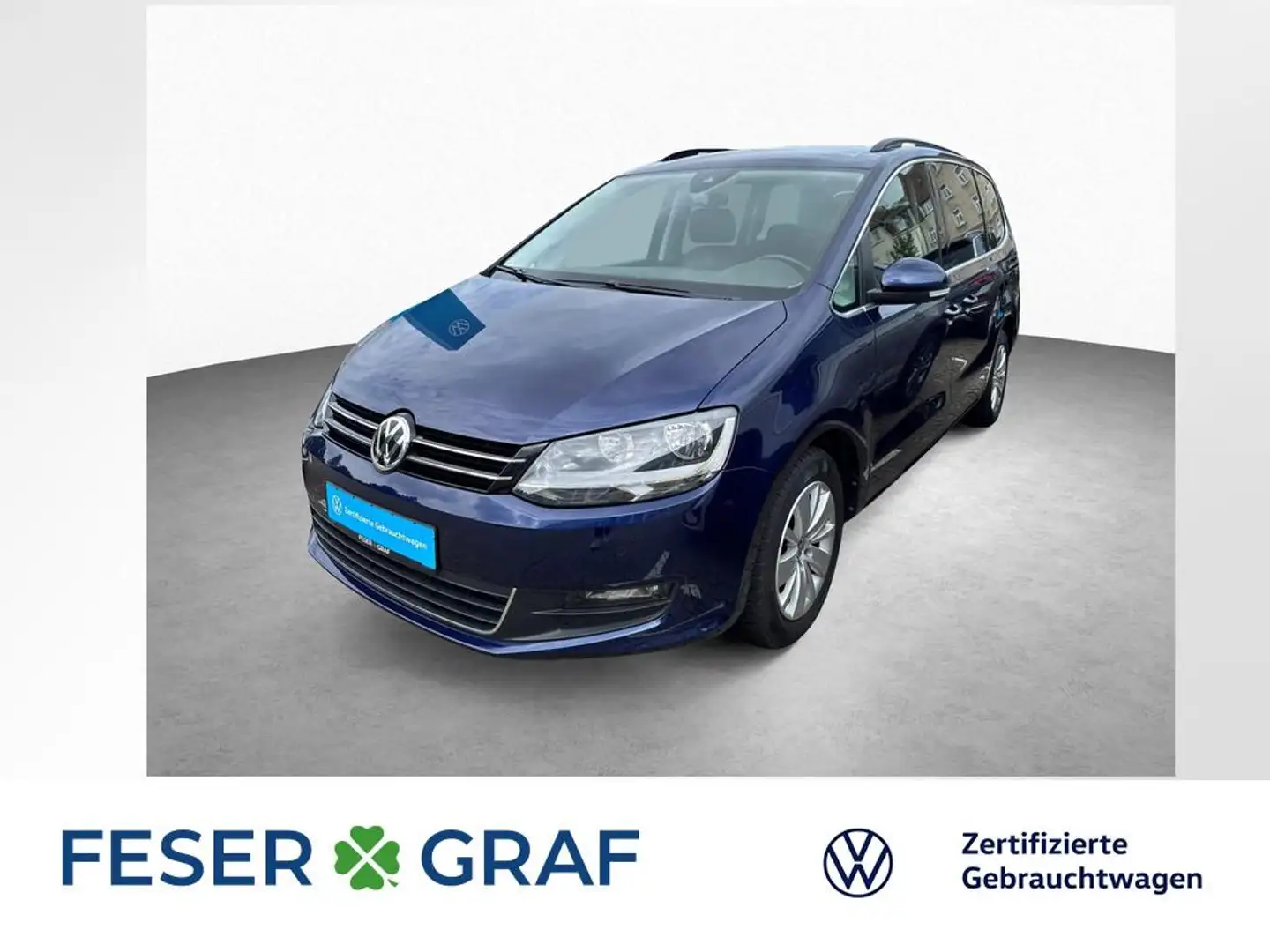 Volkswagen Sharan Comfortline 1.4 TSI 6-GANG 7-SITZE PDC NAVI Bleu - 1