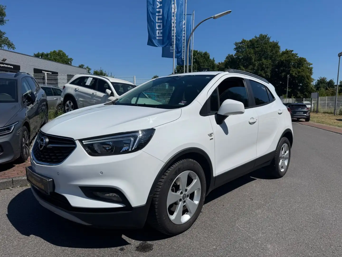 Opel Mokka X MokkaX TURBO/1.HD/KLIMAAUT/ALU/R.KAM/SHZ/LHZ/PDC Weiß - 1