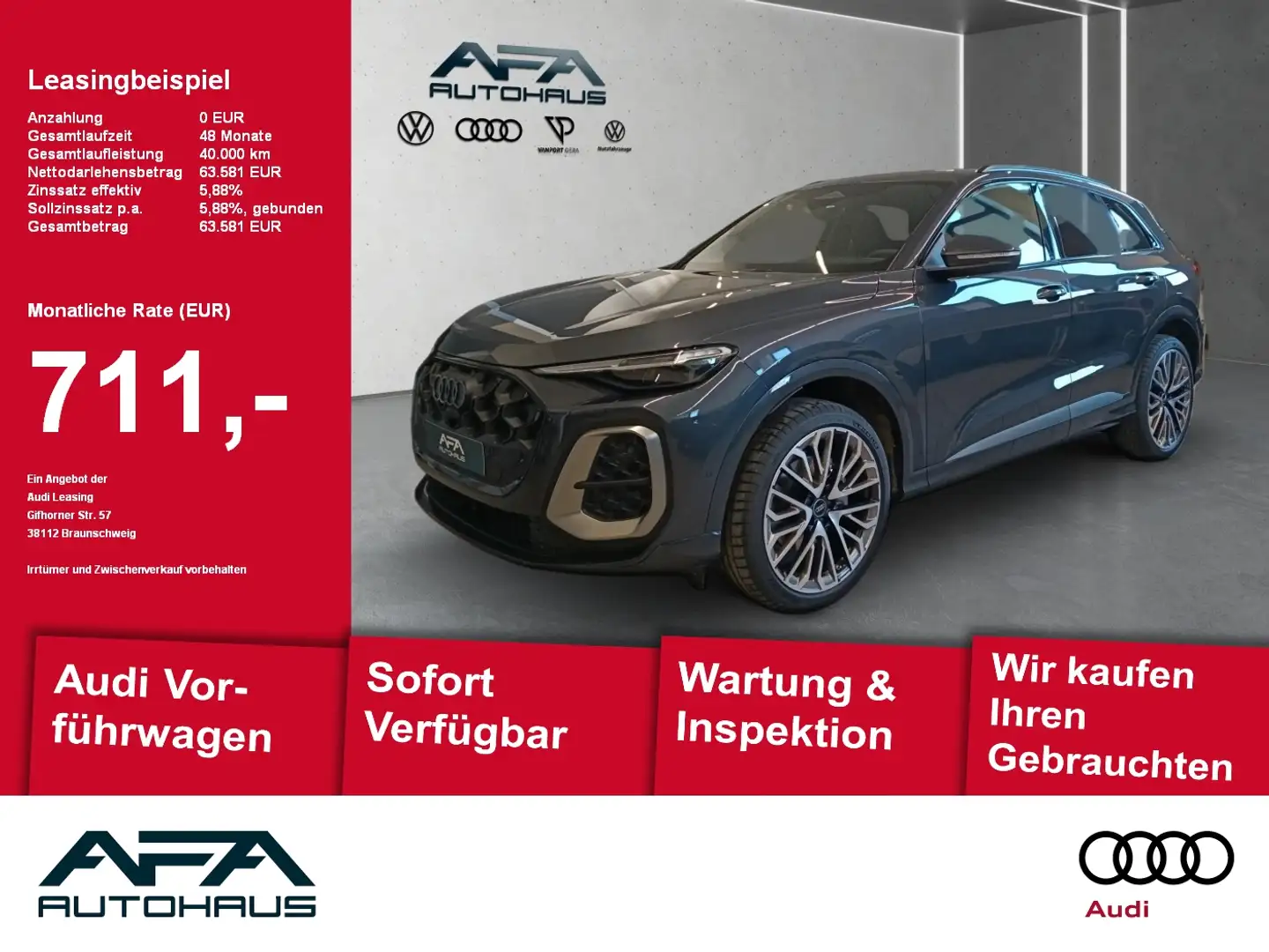 Audi Q5 TFSI edition one quattro LED*Navi*Leder*VC+ Gris - 1