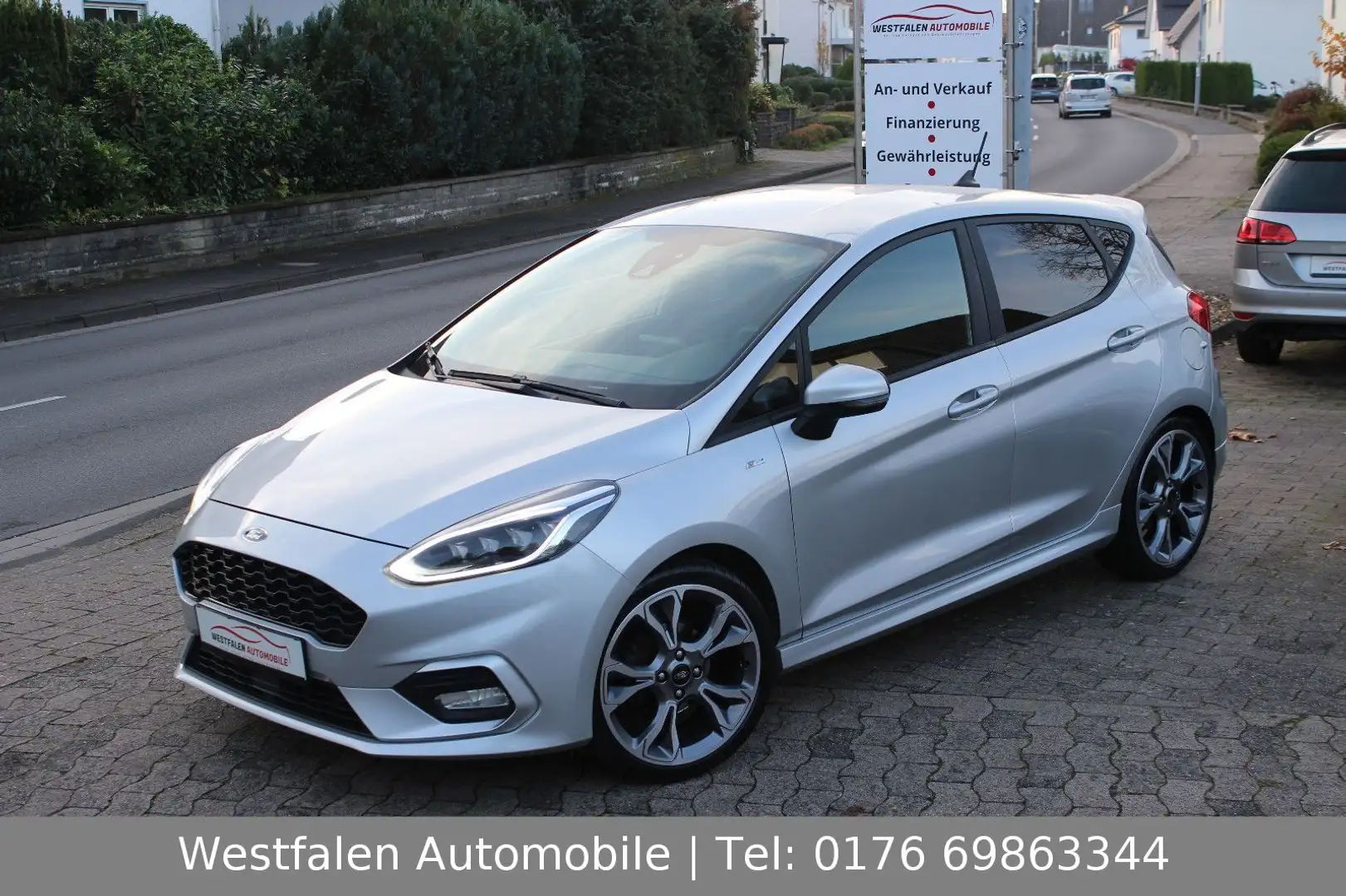 Ford Fiesta 1,0 EcoBoost 140PS ST-Line+|LED|ApCar|SHZ Argent - 2