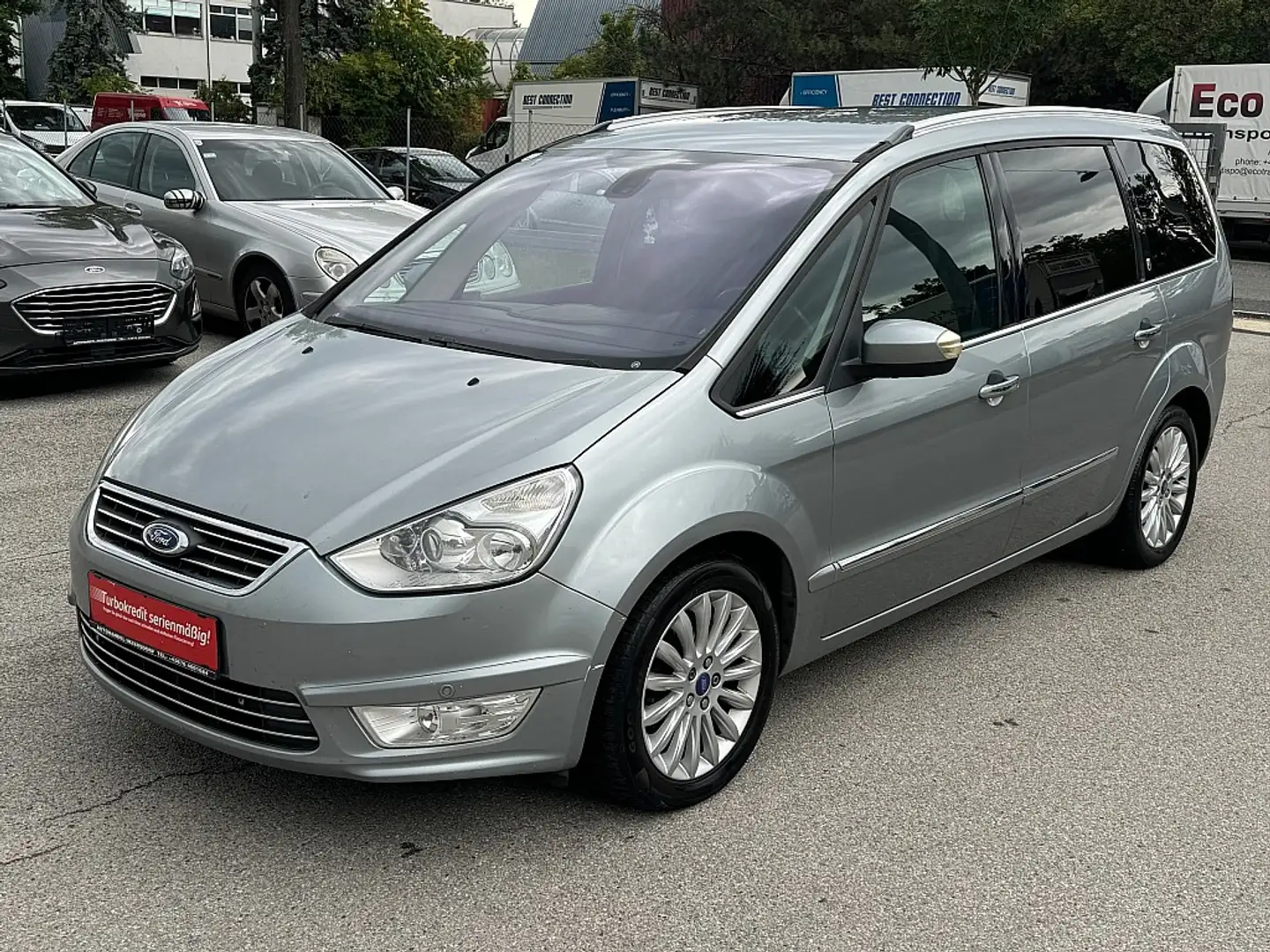 Ford Galaxy Ghia 2,0 TDCi DPF Aut. / 7SITZER  / PICKERL NEU / Silber - 2