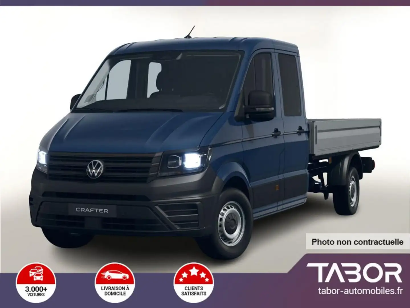 Volkswagen Crafter Pritsche DoKa 35 2.0 TDI 177 Bleu - 1