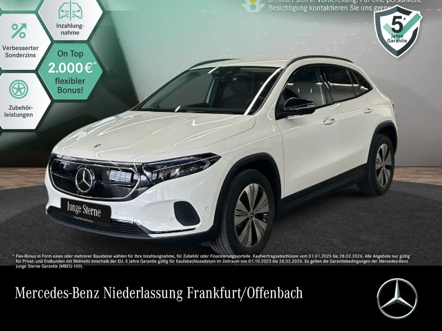 Mercedes-Benz EQA 250 PROG+NIGHT+PLUS-PAKET+AHK+360+MEMORY+HUD Weiß - 1