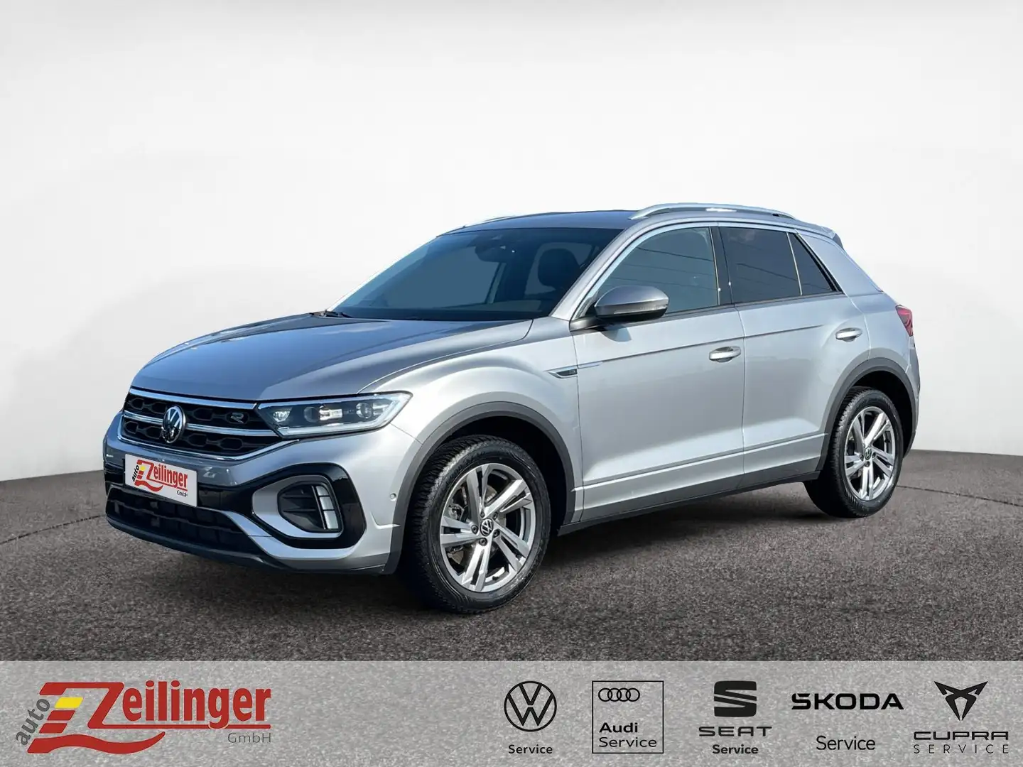 Volkswagen T-Roc R-Line 4Mo TSI DSG|NAVI|KAMERA|IQ.DRIVE Silber - 1
