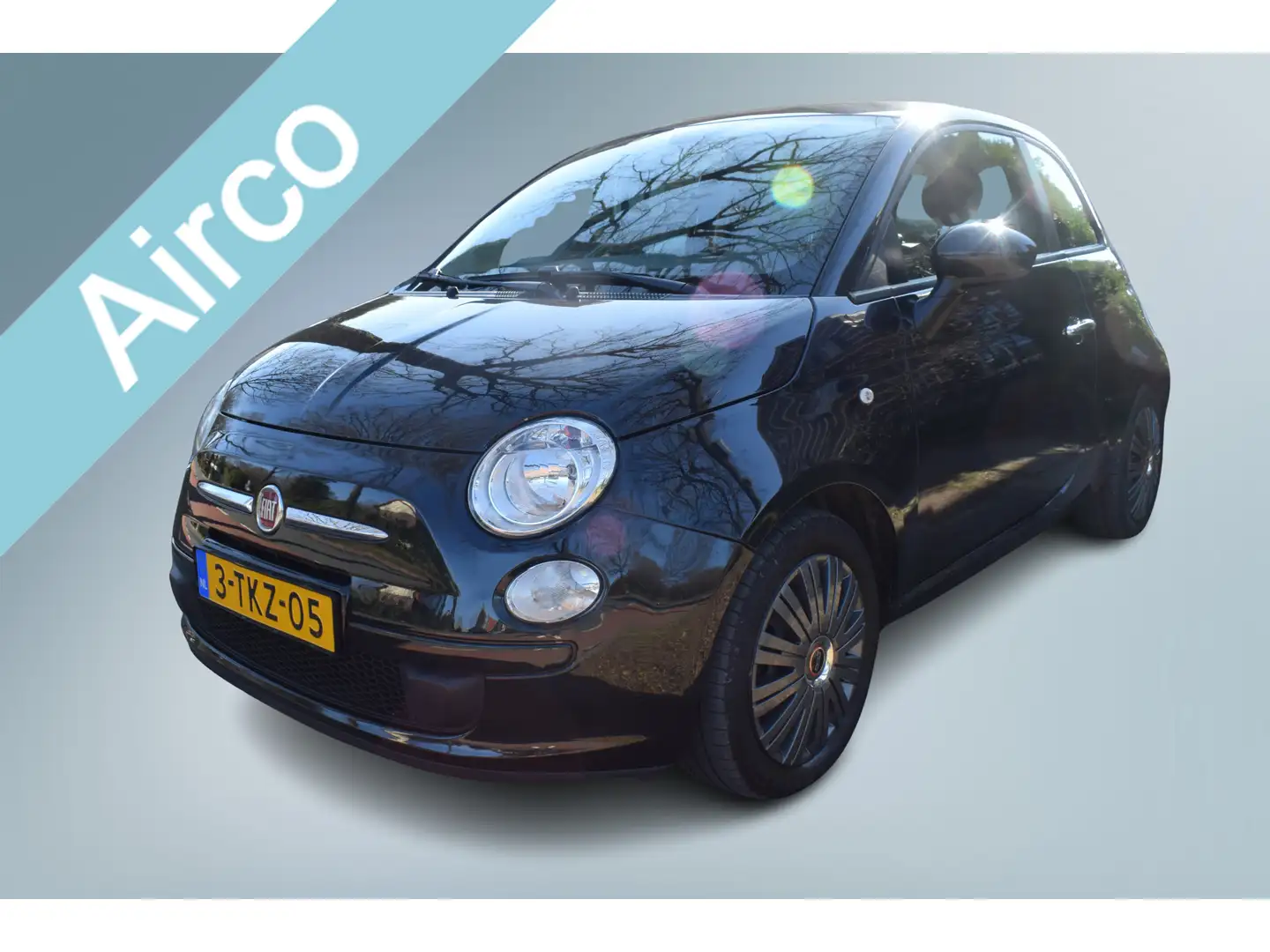 Fiat 500 1.0 TwinAir Airco/Parkeer sensoren Nero - 1