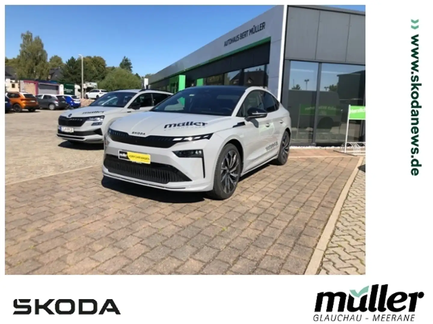 Skoda Enyaq Coupé 85 Sportline AHZV Navi SmartLink Grau - 1