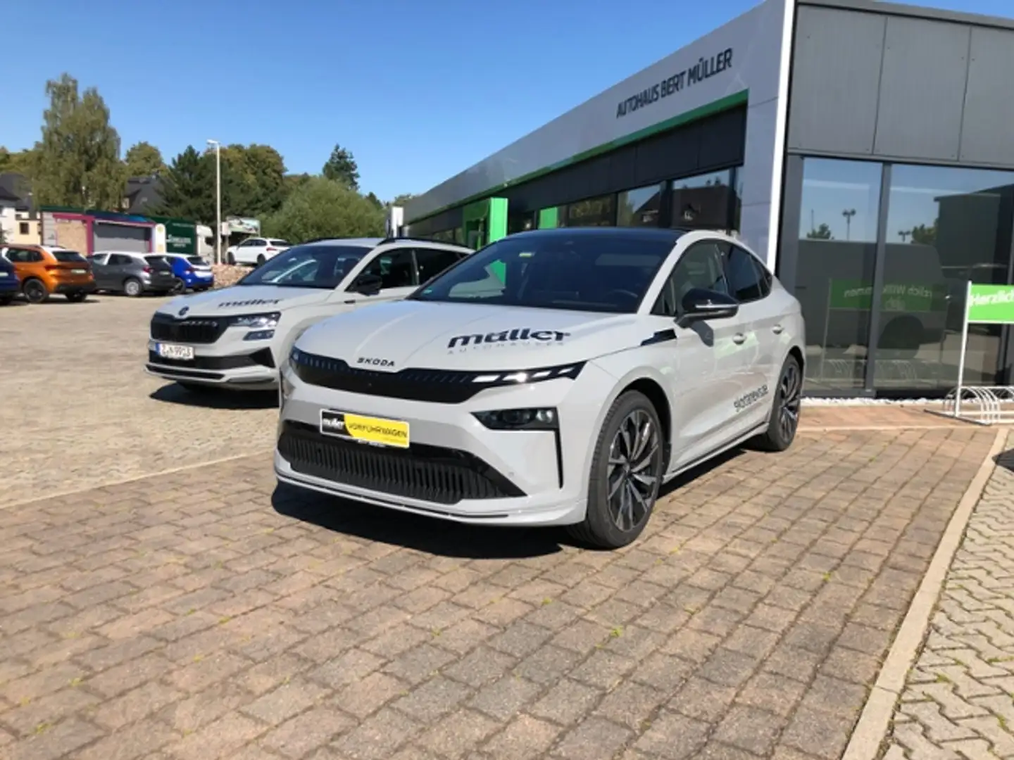 Skoda Enyaq Coupé 85 Sportline AHZV Navi SmartLink Grau - 2