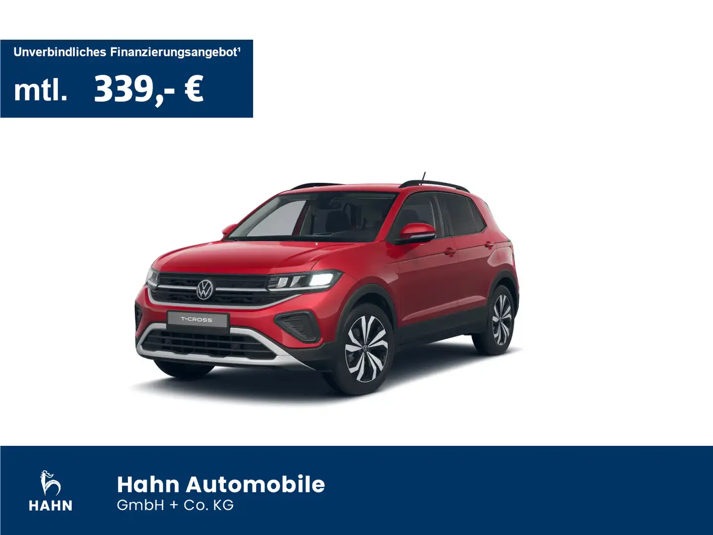 Volkswagen T-Cross 1.0TSI DSG Life App Cam LED PDC Sitzheiz Rot - 1