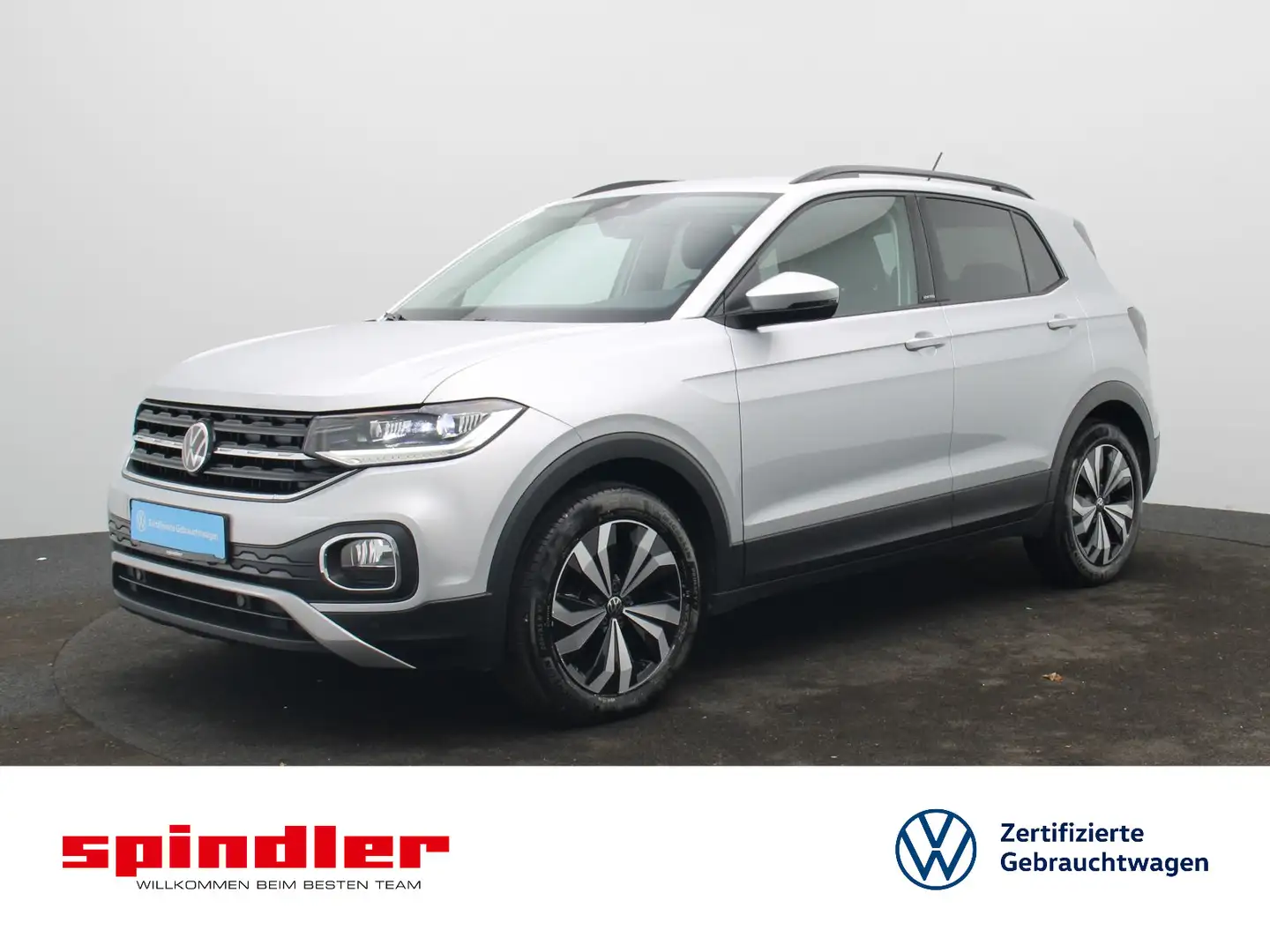 Volkswagen T-Cross United 1.5 TSI DSG / Navi, App, RFK, LED Plateado - 1