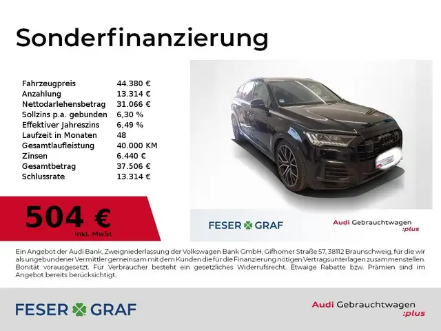 2023 Audi Q7 in Black for sale