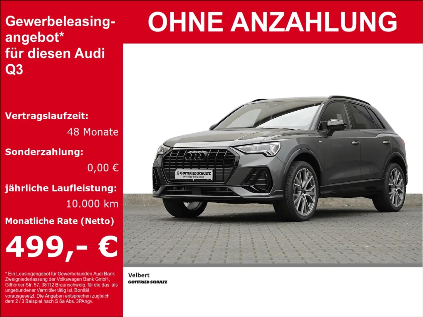 Audi Q3 S-line TDI Autom. #sparsam & flott# Gris - 1