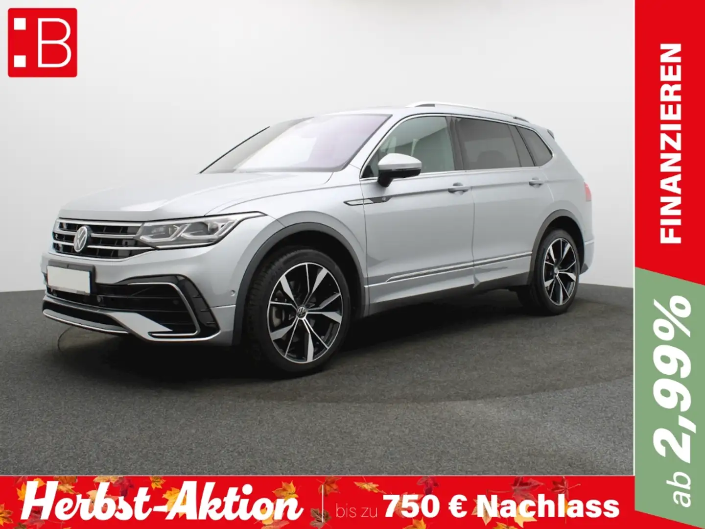 Volkswagen Tiguan Allspace 2.0 TSI DSG 4Mo. R-Line AHK 7-S. VIENNA PANO KAMER Silber - 1