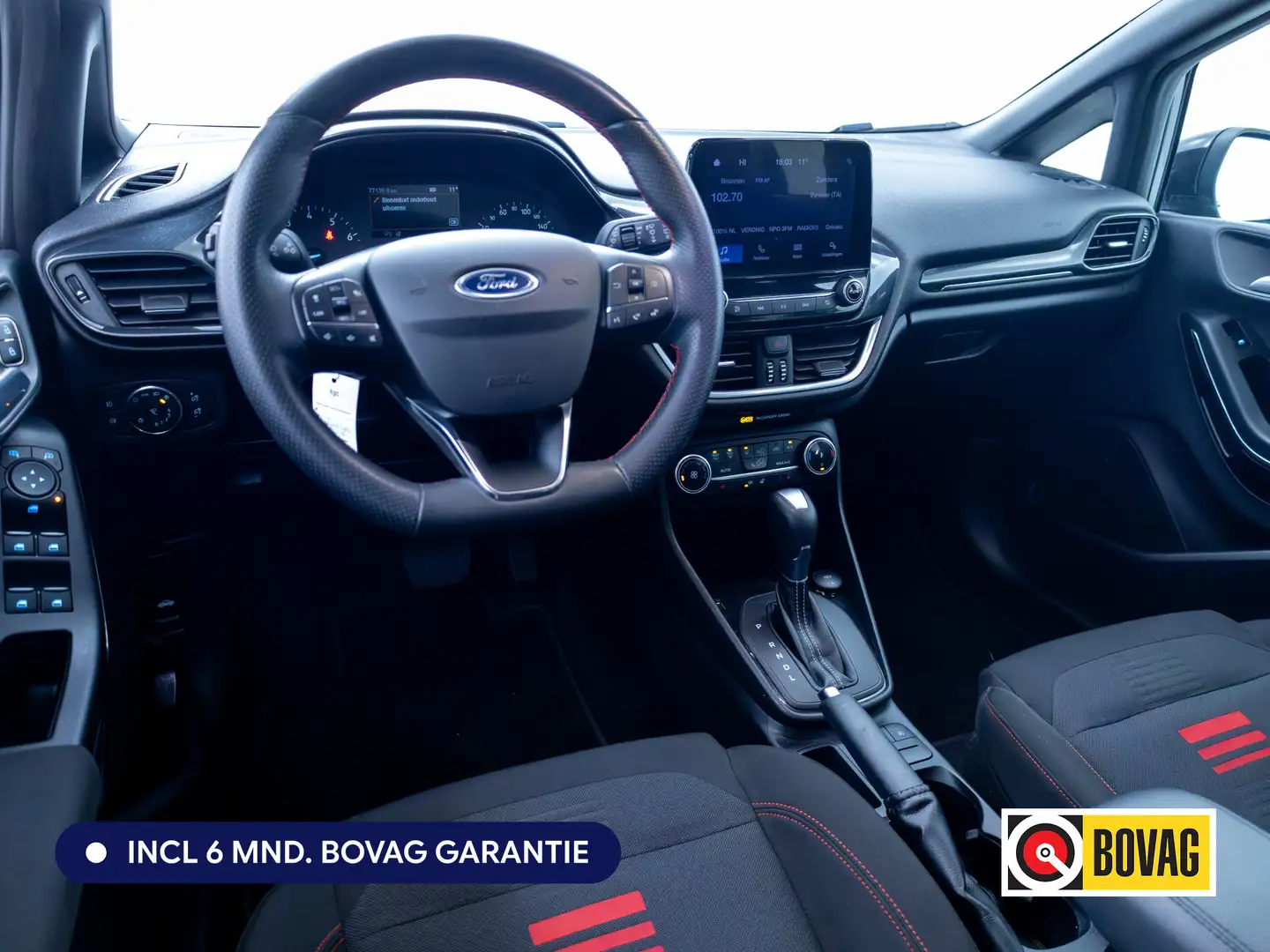 Ford Fiesta 1.0 EcoBoost Hybrid ST-Line Automaat 126 PK | Stoe Schwarz - 2