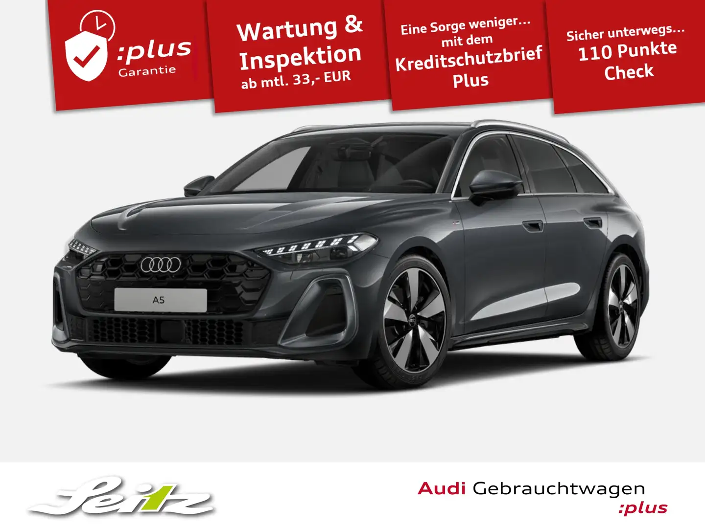 Audi A5 Avant 2.0 TFSI *AHK*KAMERA*NAVI*LED* Grau - 1