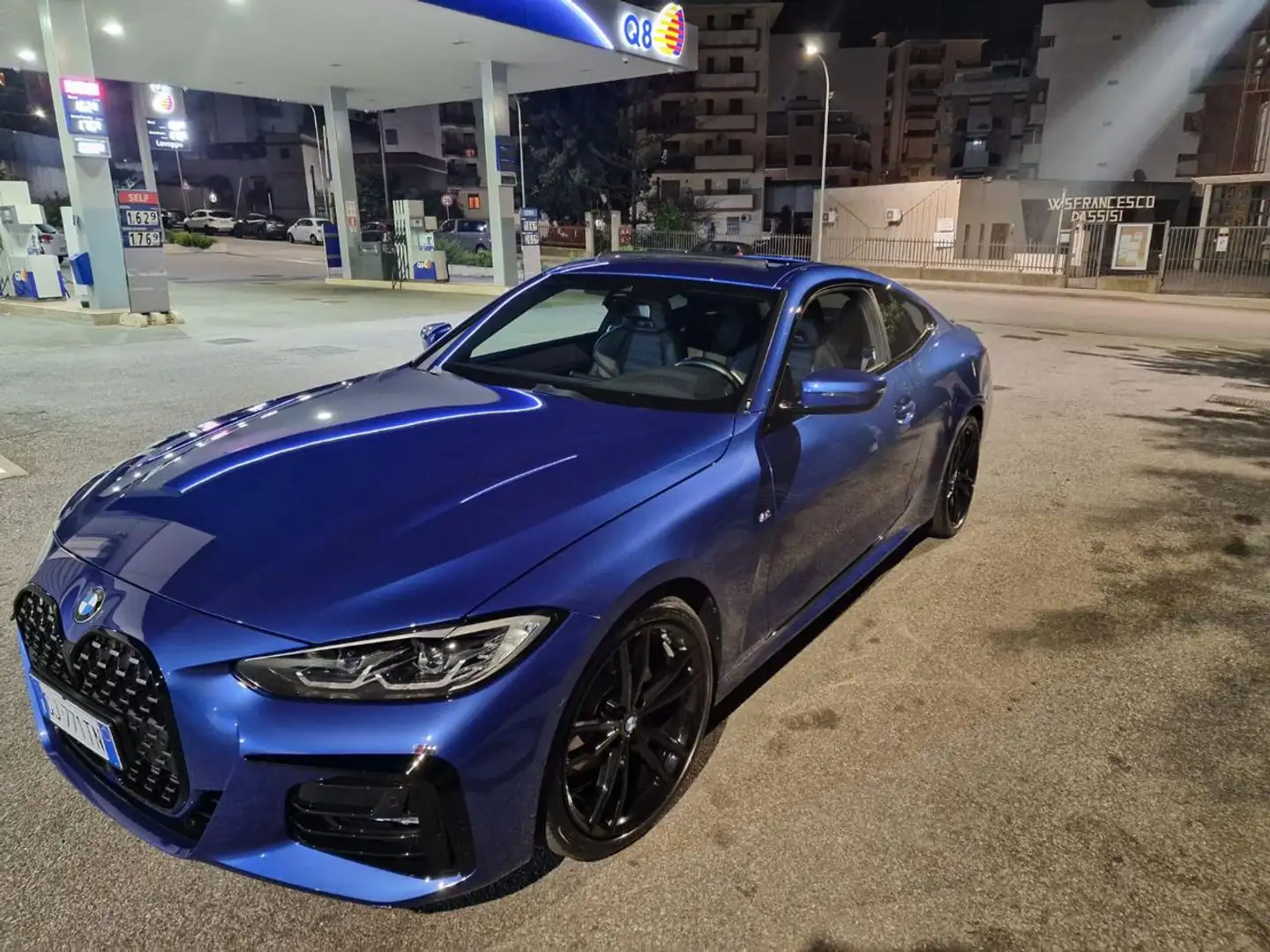 BMW 420 d 48V Coupé Msport PELLE / NAVI Blau - 1
