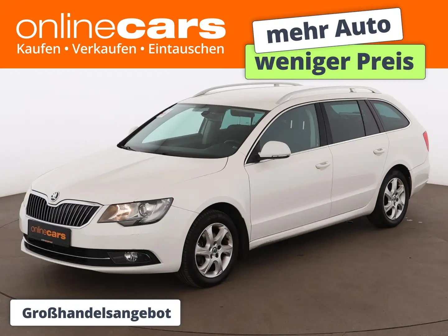 Skoda Superb Combi 1.6 TDI Ambition SITZHZG TEMPOMAT Weiß - 1