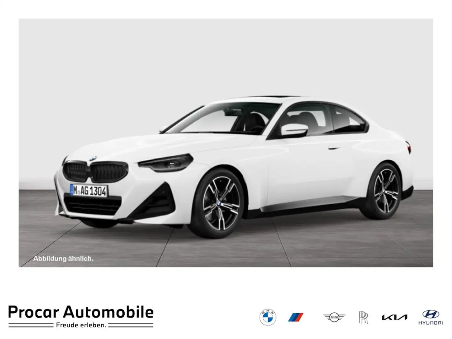 BMW 218 i Coupé M Sport Glasd. Widescreen HiFi DAB PDC v+h Weiß - 1