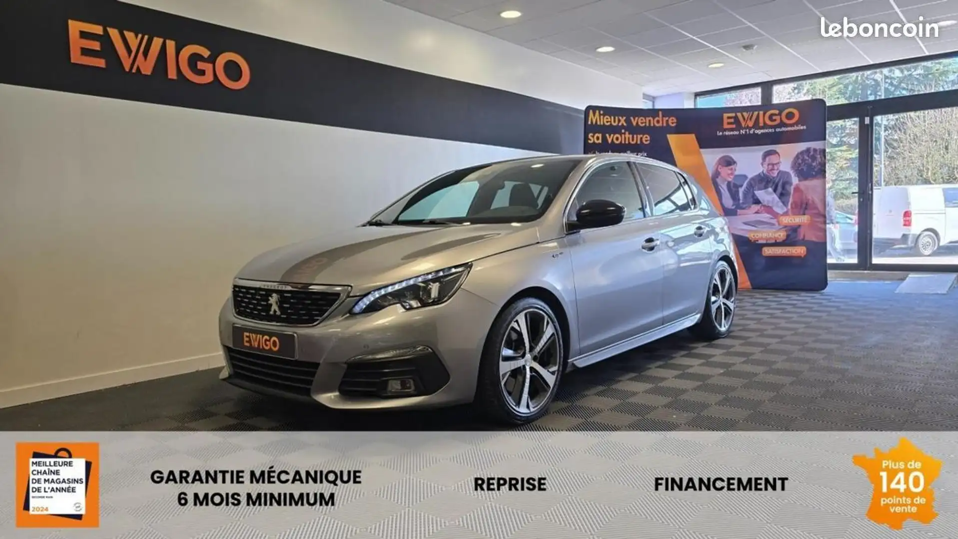 Peugeot 308 GENERATION-II 2.0 BLUEHDI 180 GT BVA START-STOP Gris - 1