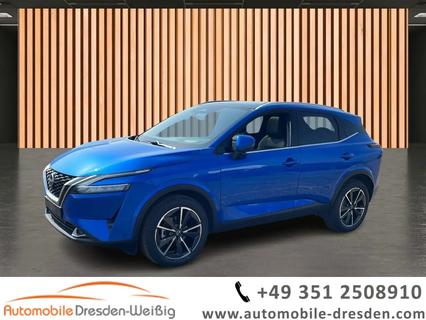 Nissan Qashqai 1.3 DIG-T Tekna*Nav*HeadUp*ACC*Pano*360° Kék - 1